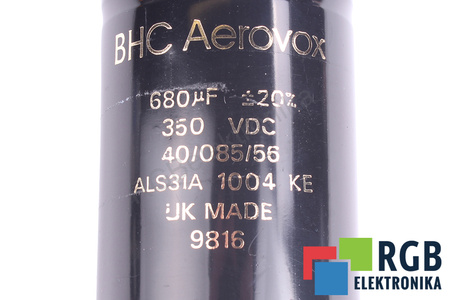 KONDENSATORIUS ALS31A1004KE AEROVOX 680UF, 350V