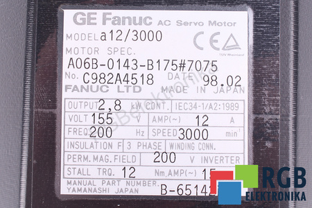 A06B-0143-B175#7075 FANUC STATORIAUS