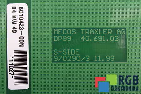 BG10423-00N MECOS TRAXLER DP99 40.691.03 970290/311.99 VALDYMO IR VALDYMO PULTAS