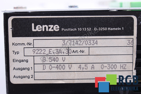 9222E.3A.30 LENZE 9222_E.3A.30 ART.NR. 347222