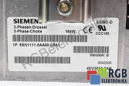 6SN1111-0AA00-0BA1 SIEMENS VERSION D
