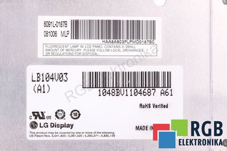 LB104V03 LG 6091L-0187B LCD MATRICA