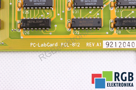 PCL-812 ADVANTECH REV.A1 8-BIT ISA PC-LAB CARD