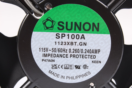SP100A1123XBT.GN SUNON 120X120X38MM, 115V VENTILIATORIUS