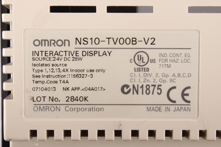 NS10-TV00B-V2 OMRON GROTELIŲ KORPUSAS