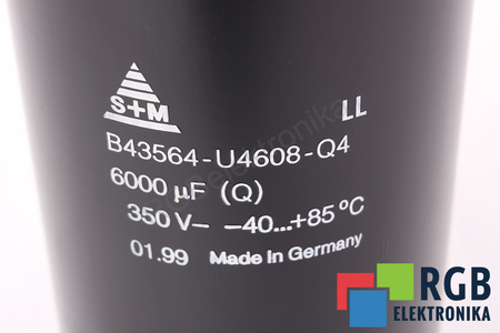 KONDENSATORIUS B43564-U4608-Q4 S+M 6000UF, 350VDC