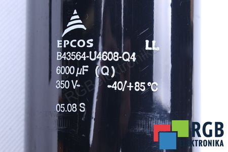 KONDENSATORIUS B43564-U4608-Q4 EPCOS 6000UF, 350VDC KONDENSATORIUS