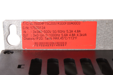 VLT5004PT5C20STR3D0F00A00C0 DANFOSS 175Z0134