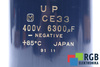 KONDENSATORIUS CE33 MATSUSHITA 6300UF, 400VDC