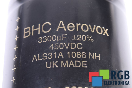 KONDENSATORIUS ALS31A1086NH BHC COMPONENTS LTD BHC 3300UF, 450V