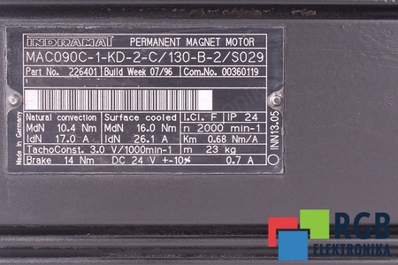 MAC090C-1-KD-2-C/130-B-2S/S029 INDRAMAT STATORIAUS