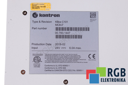 MC8-I7 KONTRON KBOX C101 00.783.1447