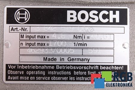 3842518050 BOSCH 3842519004 0.75/0. ASINCHRONINIS VARIKLIS SU PAVARŲ DĖŽE