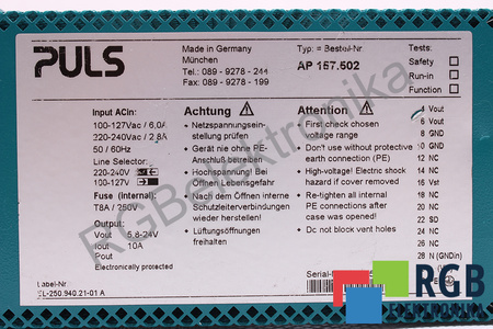 AP157.502 PULS POWER