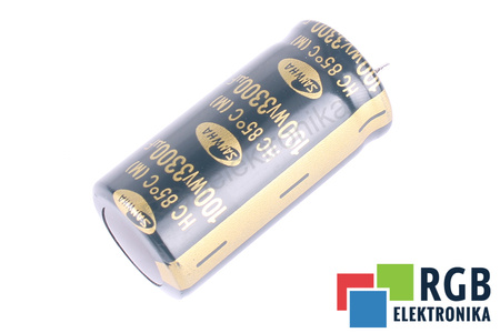 KONDENSATORIUS 3300UF 100V SANWHA KONDENSATORIUS