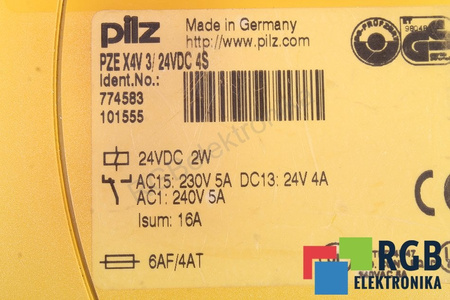PZEX4V PILZ 774583 SAUGOS RELĖ