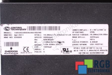 142U2D305BARAA165240 CONTROL TECHNIQUES STATORIAUS