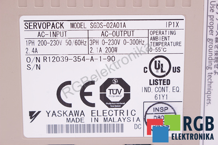 SGDS-02A01A YASKAWA SERWOPACK