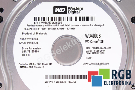 WD400JB-00JJC0 WESTERN DIGITAL
