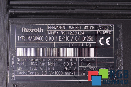 MAC090C-0-KD-1-B/110-A-0/-I01250 REXROTH R911223124