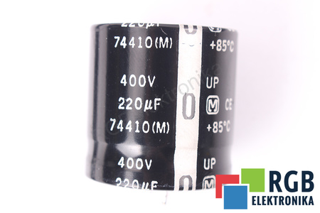 KONDENSATORIUS 220UF 400VDC MATSUSHITA