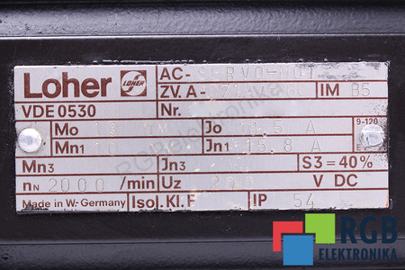 A-071AA-06C LOHER RDC-14/CA, 18.5A