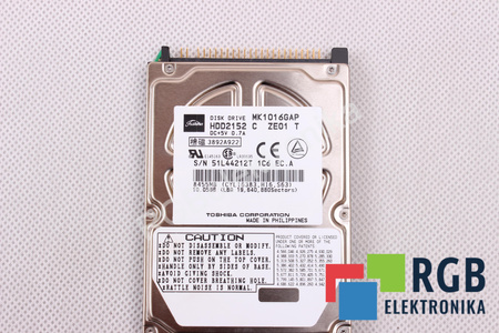 MK1016GAP TOSHIBA HDD2152 C ZE01 T DC 5V 0.7A 10.05GB