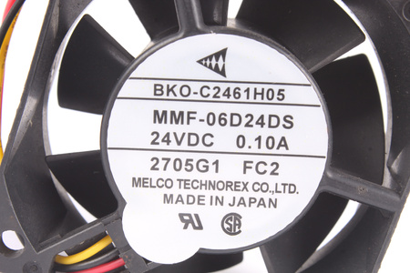 MMF-06D24DS-FC2 MELCO TECHNOREX BKO-C2461H07 60X60X25MM, 24V VENTILIATORIUS