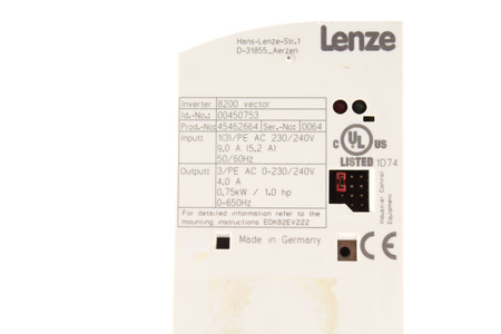 E82EV751_2B LENZE ID.-NO.: 00450753