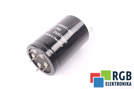 KONDENSATORIUS B43306-U6337-M2 S+M 25/070/56 330UF, 500VDC KONDENSATORIUS