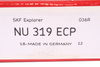 NU319ECP SKF 4300RPM, 3600RPM, 95MM, 200MM, 45MM, 390KN, 390KN RITININIS GUOLIS