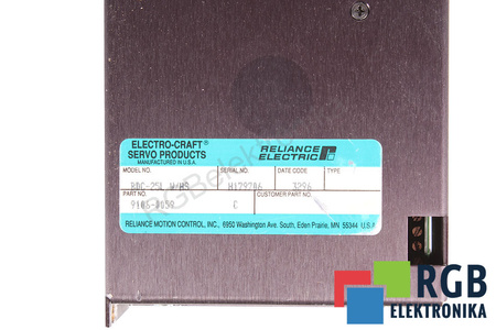 BDC-25LW/HS RELIANCE ELECTRIC 9106-0059 ELECTRO-CRAFT