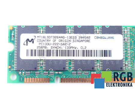 MT16LSDT3264AG-13EG3 MICRON PC133U-222-542-Z 256MB