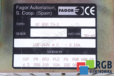 UC800TG-I FAGOR