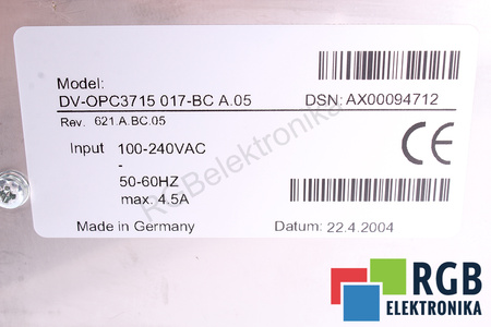 DV-OPC3715017-BCA TELEMECANIQUE