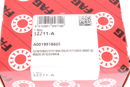 32211-A FAG 55X100X26.75 KŪGINIS GUOLIS