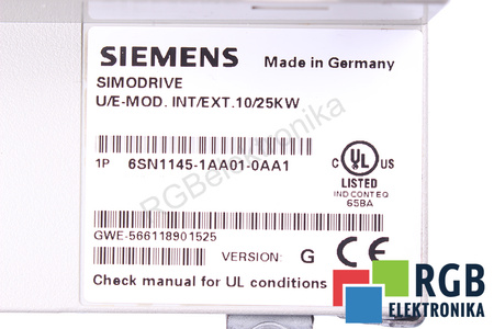 6SN1145-1AA01-0AA1 SIEMENS SIMODRIVE DĖŽĖ