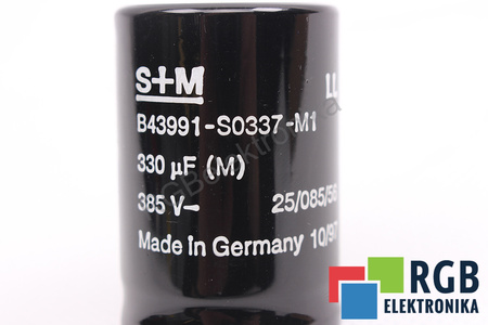 KONDENSATORIUS B43991-S0337-M1 S+M 330UF, 385VDC KONDENSATORIUS
