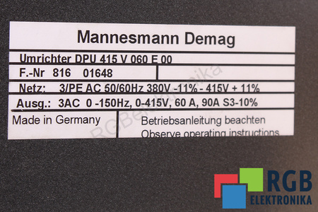 DPU415V060E00 DEMAG DEMATIC