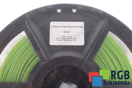 1,75MM HS PLA FILAMENT 0.5KG GREEN FLASHFORGE