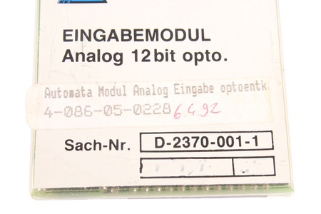 D-237-001-1 AUTOMATA