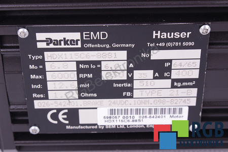 HDX115C6-88S1 HAUSER