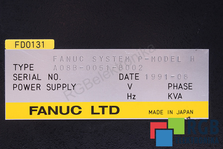 A08B-0051-B002 FANUC SYSTEM P-MODEL H