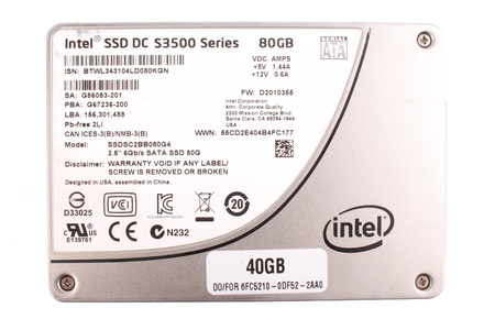 SSDSC2BB080G4 INTEL SKIRTAS 6FC5210-0DF52-2AA0 40GB 2.5" 6GB/S SATA SSD
