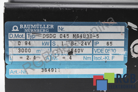 FMB80.51.003 BAUMÜLLER SKIRTAS DSDG045 M64U30-5 STABDYS