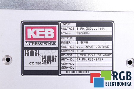 09.F0.R11-3429 KEB COMBIVERT