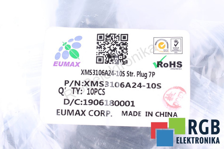 XMS3106A24-10S EUMAX SKIRTAS AI FANUC SIZE 24, 7PIN TIESUS KIŠTUKAS BE KABELIO ĮVORĖS