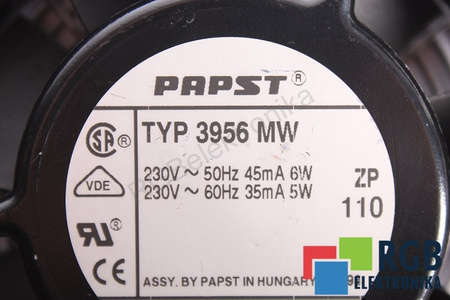 3956MW PAPST 90X90MM VENTILIATORIUS