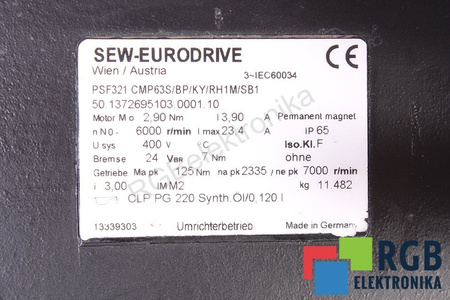 PSF321CMP63S/BP/KY/RH1M/SB1 SEW EURODRIVE