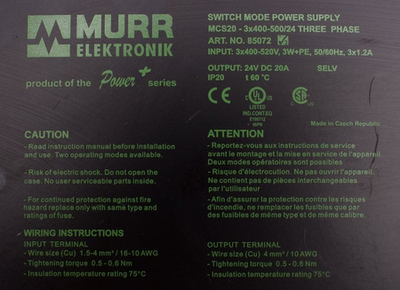 MCS20 MURR ELEKTRONIK 85072